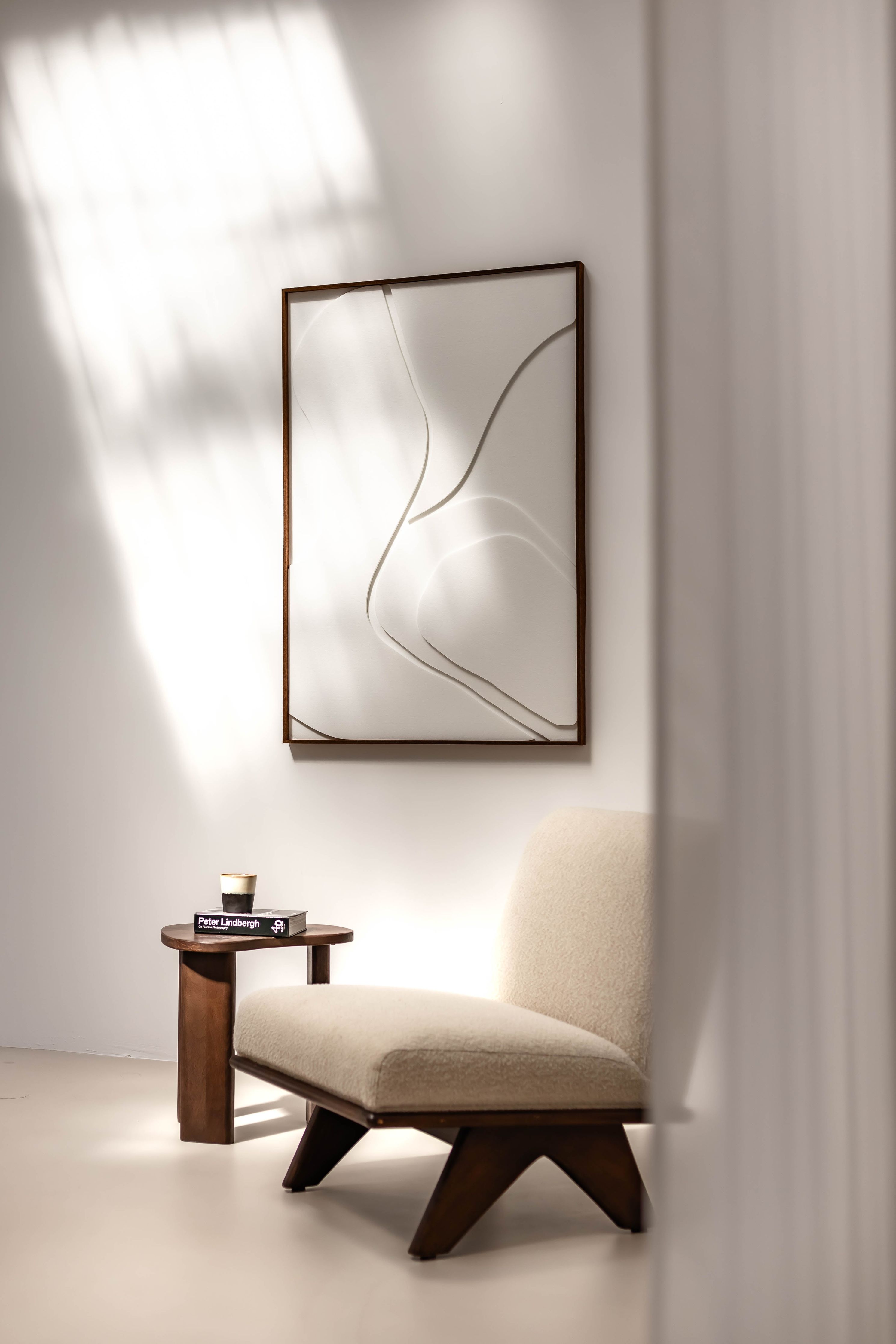 Noah 120 x 180 cm, kunstwerk: Ivory, lijstkleur: Earthy Beige (157) Atelier opruiming