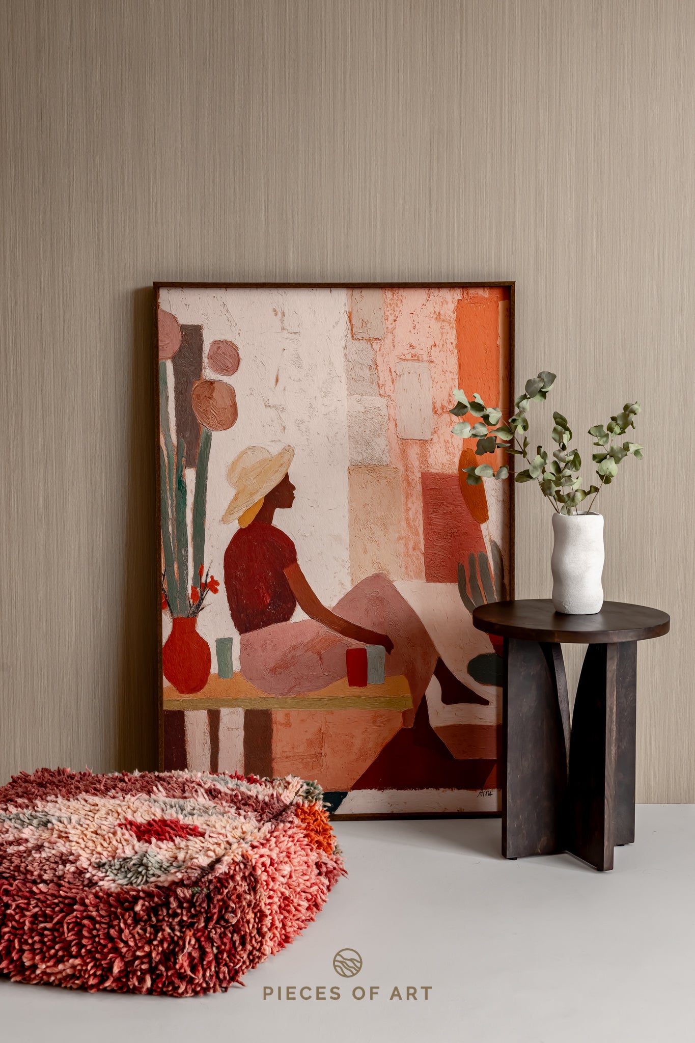 Leza 80 x 120 cm, lijstkleur: Soft Terracotta (137) Atelier opruiming