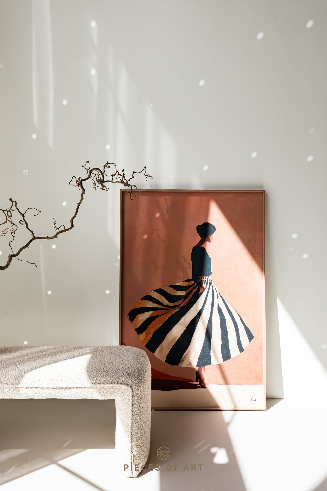 Ezra 120 x 180 cm, lijstkleur: Deep Black (158) Atelier opruiming
