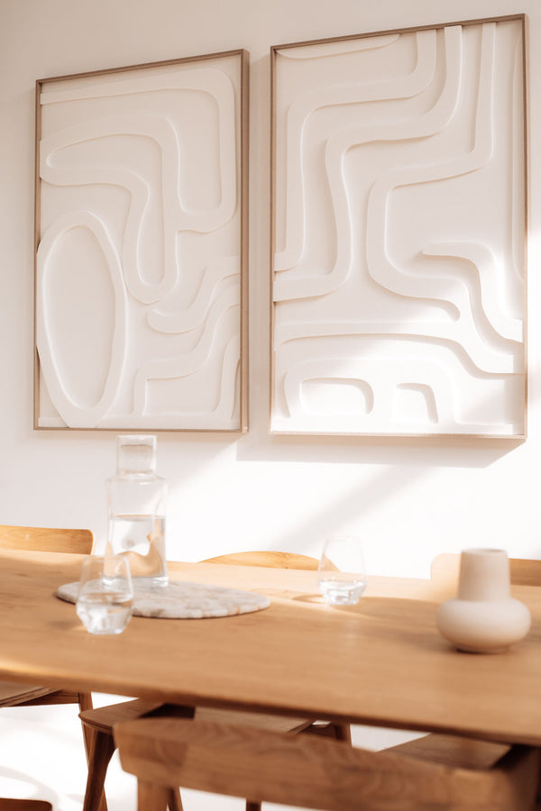 Zaza & Zia combi XL | 3D relief art 80 x 120cm