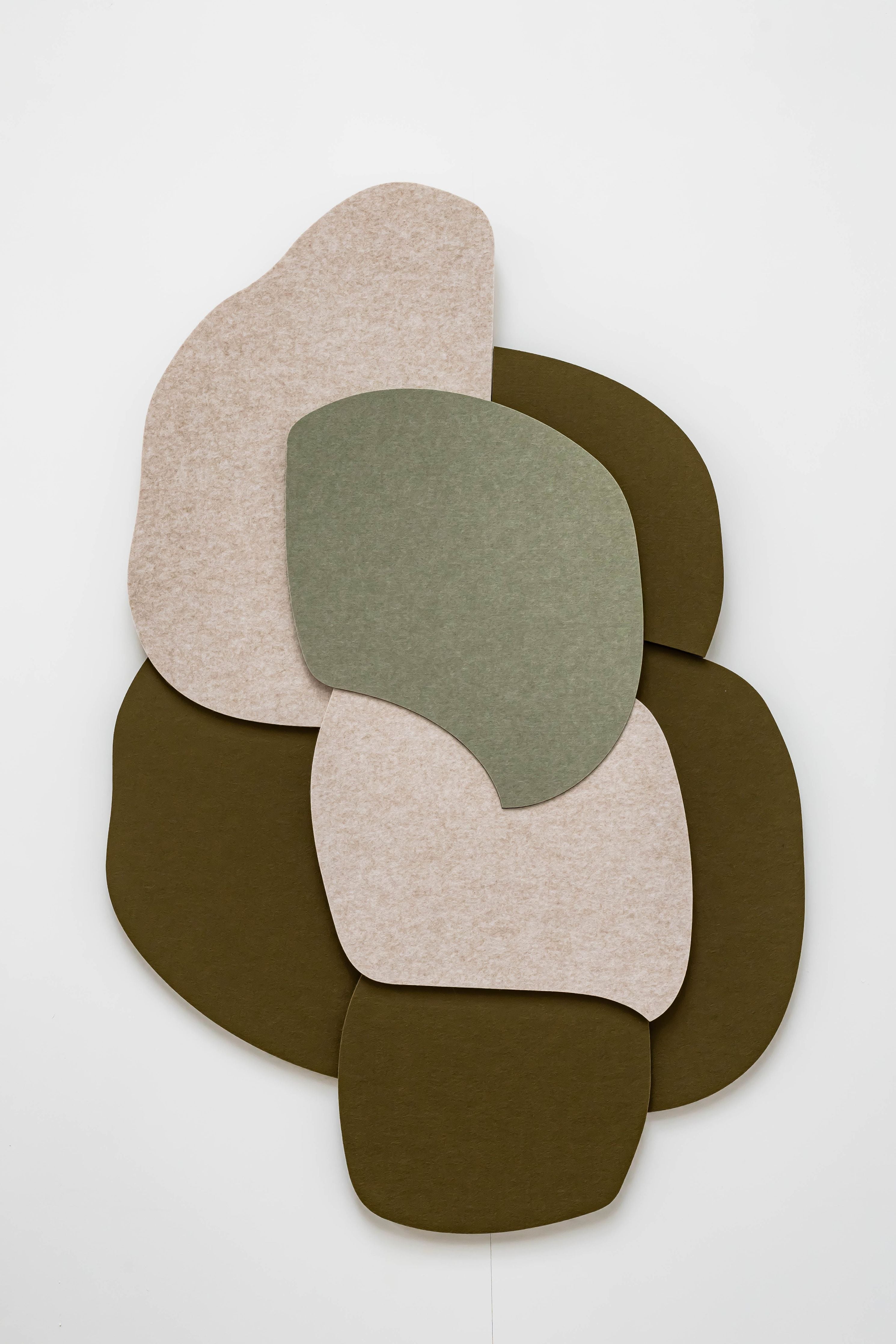 Liv 70 x 90 cm, kleuren: Beige, Sage Green & Olive (147) Atelier opruiming