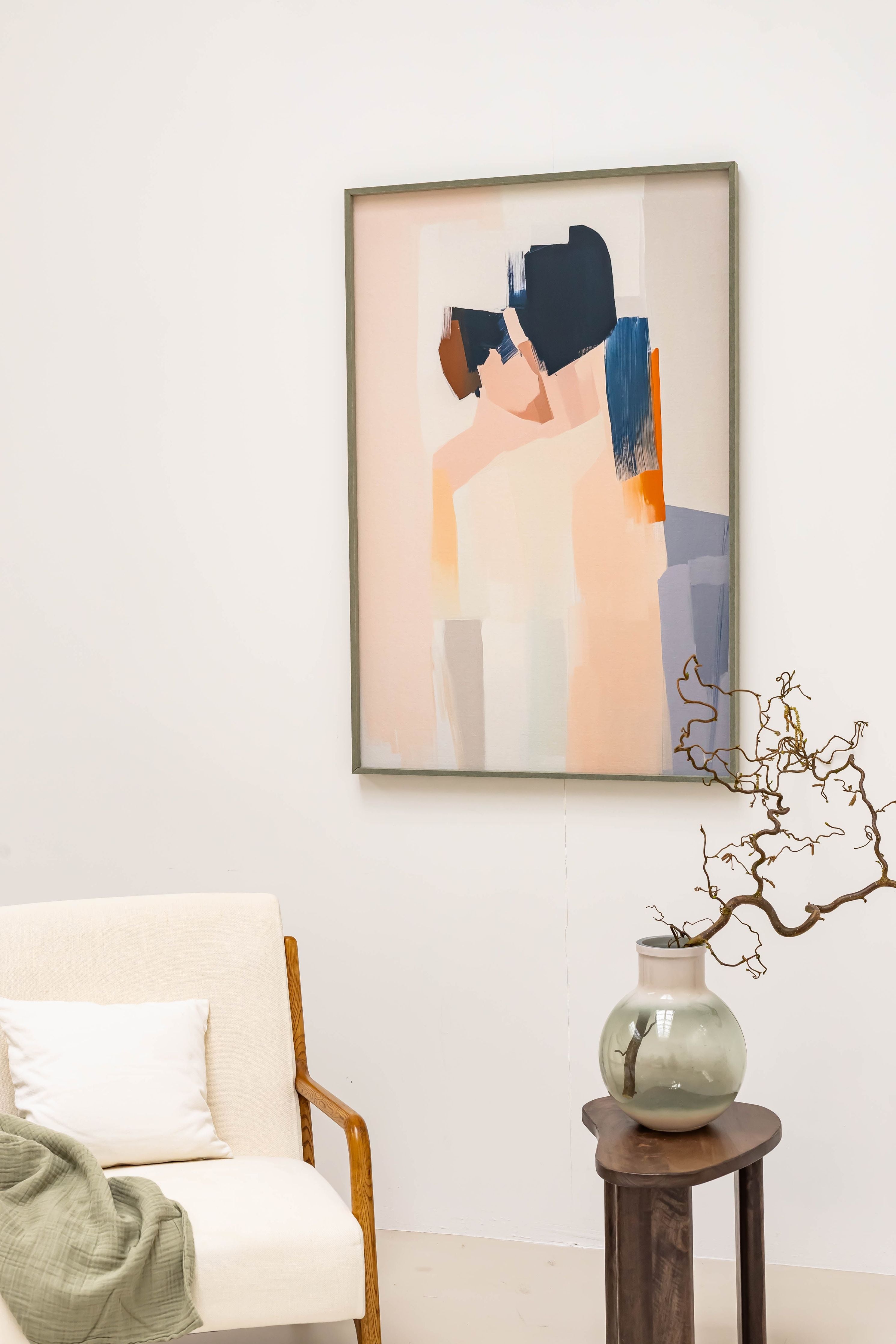 Scottie 70 x 90 cm, lijstkleur: Sage Green (123) Atelier opruiming