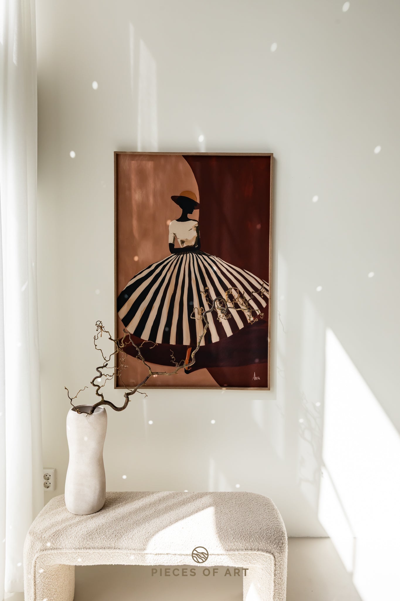 Ezer 70 x 90 cm, lijstkleur: Earthy Beige (122) Atelier opruiming