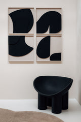 Joop, Ava, Riv en Evi combi 4 | 3D relief art 60 x 60cm