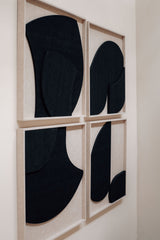 Joop, Ava, Riv en Evi combi 4 | 3D relief art 60 x 60cm
