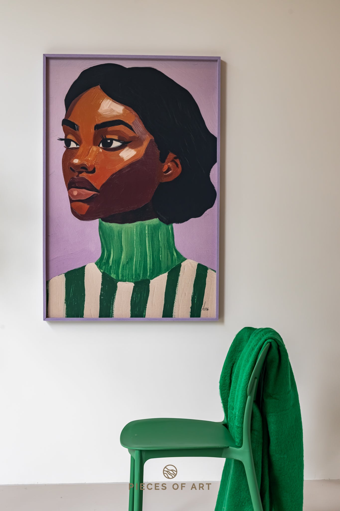 Zuri 80 x 120 cm, lijstkleur: Lila (153) Atelier opruiming
