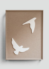 Birds 1&2 Combi | 3D relief art 60 X 80cm