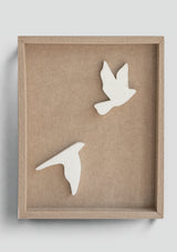 Birds 1&2 combi | 3D relief art 20 X 25cm